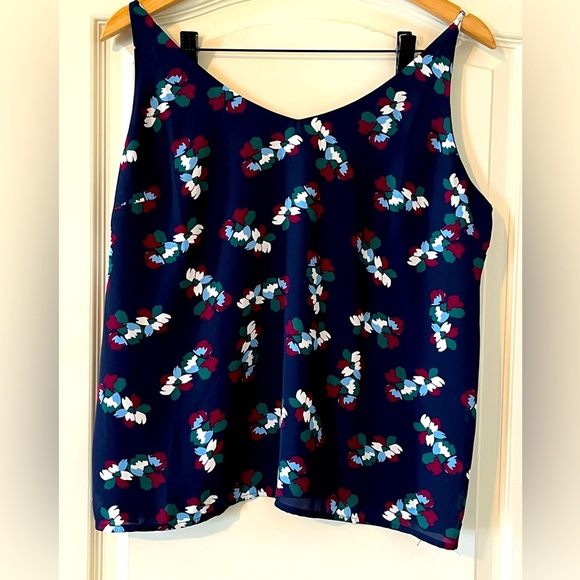 Banana Republic Navy Adjustable Strap Tank Camisole Women’s Size Large - Picture 1 of 12